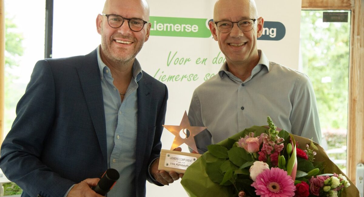 Vink Kunststoffen ontvangt Liemers Compliment 2026 tijdens zomerborrel Liemerse Uitdaging