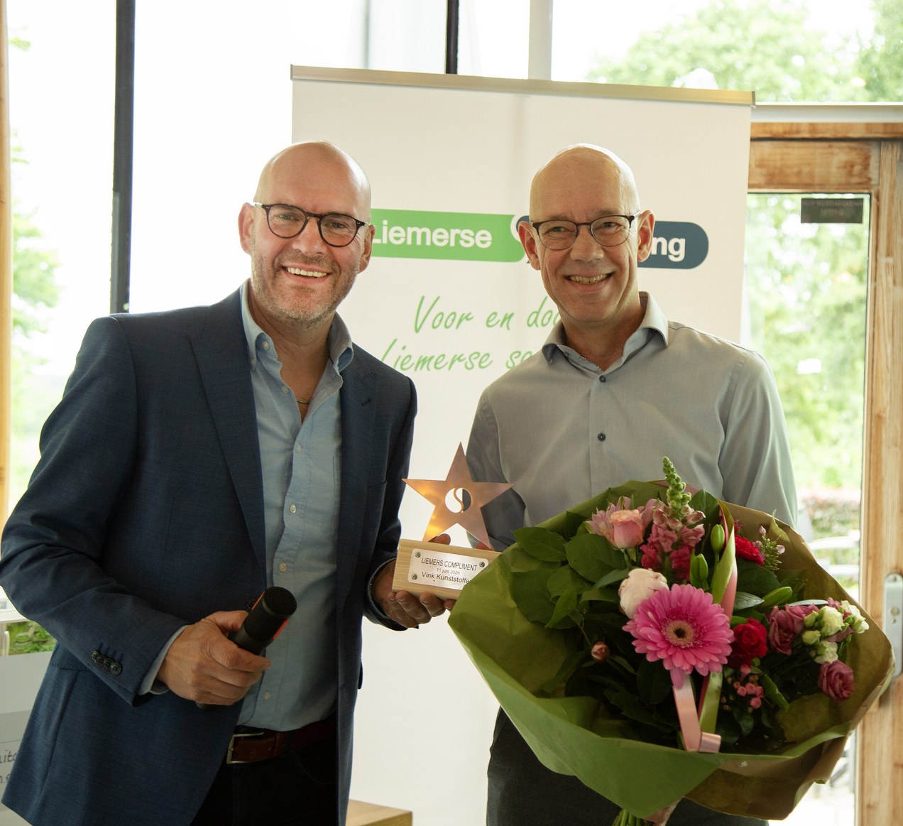 Vink Kunststoffen ontvangt Liemers Compliment 2026 tijdens zomerborrel Liemerse Uitdaging
