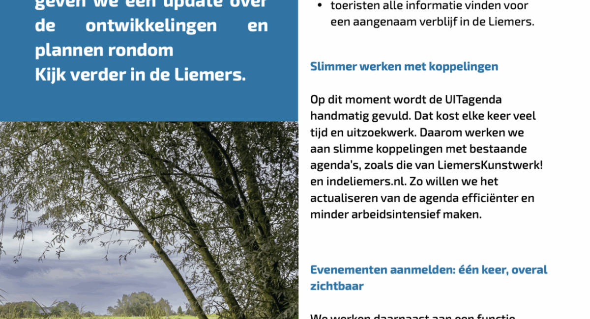 Eerste nieuwsflits van Kijk verder in de Liemers